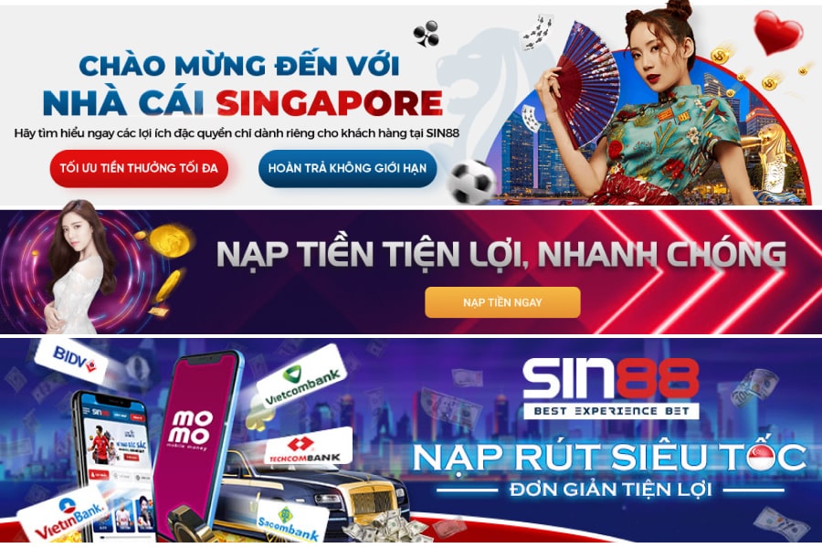 nạp rút sin88